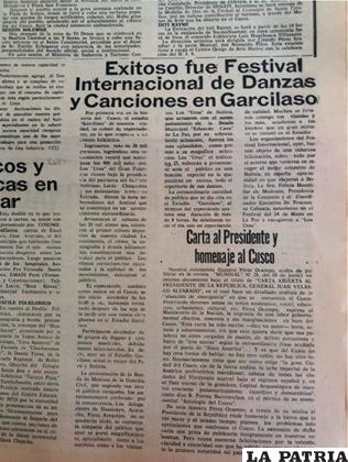 Publicación del periódico El Comercio del 24 de junio de 1975 /Napoleón Gómez