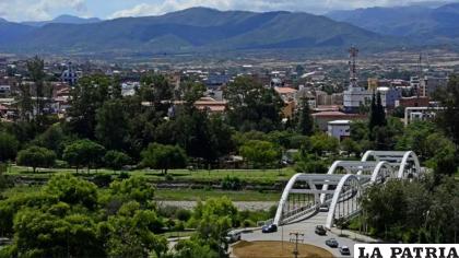 La ciudad de Tarija está emplazada en el Valle del Guadalquivir