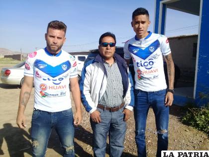 Velasco y Monteiro, dos jugadores que tienen contrato pero no 
están habilitados /LA PATRIA /archivo