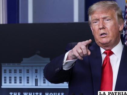 Donald Trump en la Casa Blanca el 14 de agosto de 2020 /Reuters