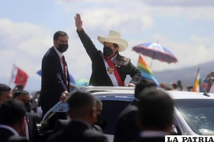 El presidente peruano Pedro Castillo /AP Foto/Ernesto Arias