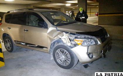 Los daños materiales se evidenciaron en el interior del estacionamiento /LA PATRIA