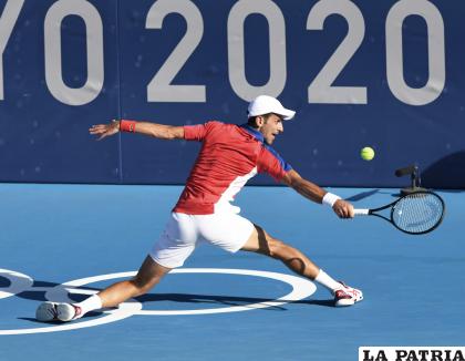 Novak Djokovic no pudo ante el español Busta Carreno y se quedó sin medalla /Walter Challapa