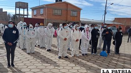Los brigadistas recorrerán casa por casa en las cuatro zonas del municipio /GAMC