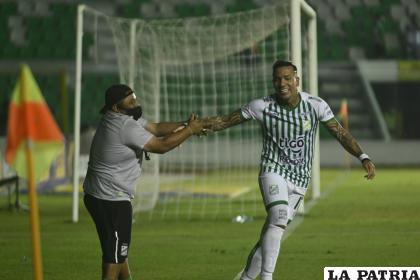 Dayro Moreno fue autor de tres goles además asistió en el gol de Vaca /APG (O)