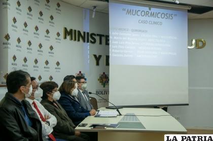 Autoridades explicaron el caso del paciente con hongo negro /MINISTERIO DE SALUD