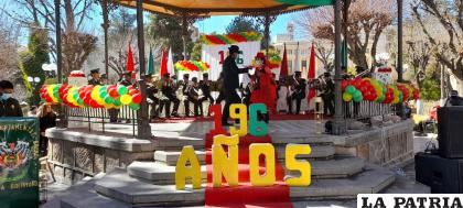 El homenaje se desarrolló ayer por la mañana /LA PATRIA