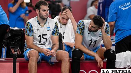 Los argentinos lamentan la eliminación tras perder contra Francia /telam.com