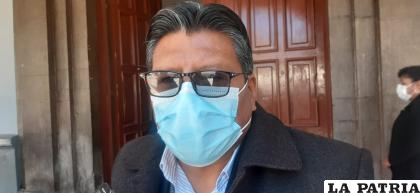 Cecilio Pérez, presidente del Comité Cívico de Oruro /LA PATRIA