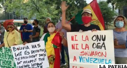 Recientes bolivianos en la embajada de Estados Unidos /EL DEBER