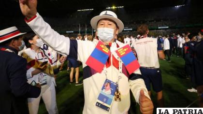 El representante del equipo de Mongolia/Getty Images