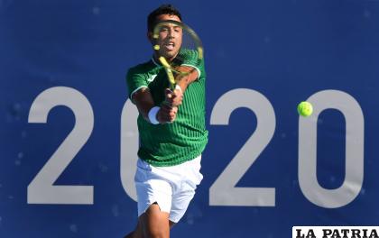 Hugo Dellien se enfrentó a Novac Djokovic y quedó eliminado /Walter Challapa
