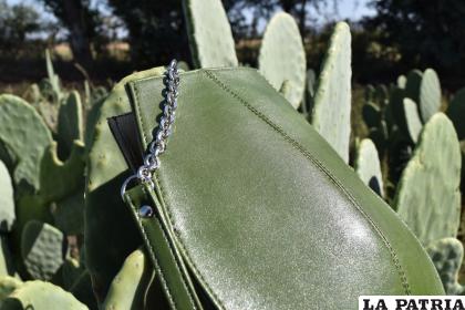 El cuero de nopal es utilizado para hacer zapatillas /EL TIERRERO