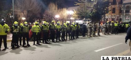 Minutos antes de iniciar el plan operativo /Policía