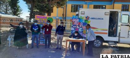 La campaña masiva tuvo su efecto positivo en Huayllamarca /BOLIVIA PRENSA