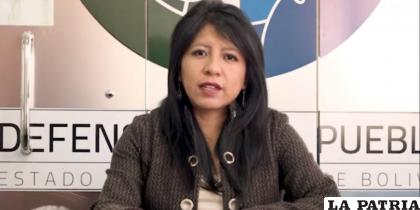 Cruz recordó que la Defensoría abrió un caso sobre la situación de Áñez /ERBOL