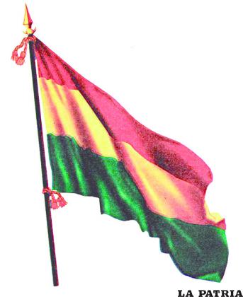 Tercera Bandera de Bolivia,
creada el 5 de Noviembre de 1851