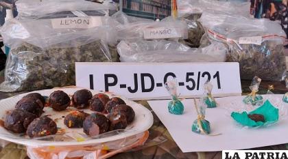 Los implicados se dieron modos para comercializar la droga en chocolates /Erbol