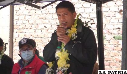 Andrónico Rodríguez visitó el departamento de Oruro /LA PATRIA