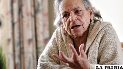 La presidente Apdhb, Amparo Carvajal /PÁGINA SIETE