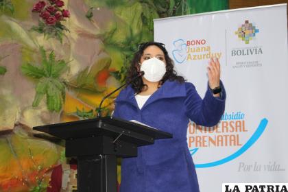 Viceministra María Reneé Castro /LA PATRIA