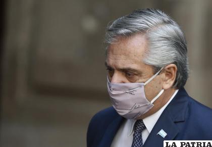 El presidente de Argentina, Alberto Fernández /AP Foto /Marco Ugarte, Archivo