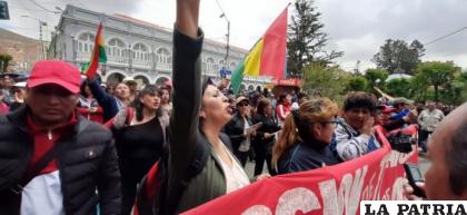 La dirigente participó activamente en los conflictos de 2019 /LA PATRIA ARCHIVO