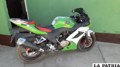El sindicado sustrajo esta motocicleta /LA PATRIA