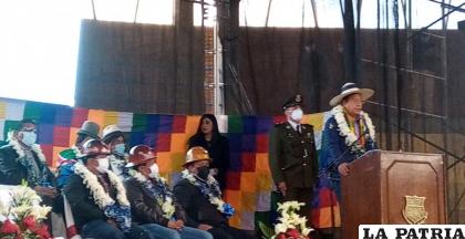 La ceremonia de inauguración con la presencia del Presidente Arce /LA PATRIA