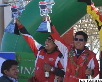 Nuevamente podio para los orureños William Estrada y José Cabrera /superdeportestv