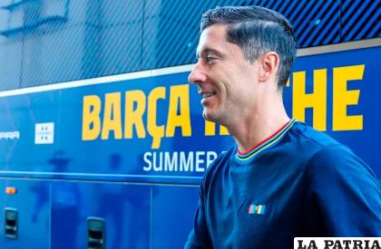 Lewandowski jugó tres partidos amistosos con la casa del Barcelona /infobae.com