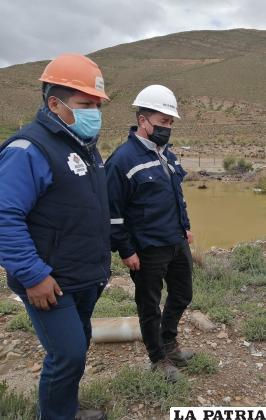 Inspección del terreno en enero de 2022 /Foto de Archivo /Ministerio de Minería