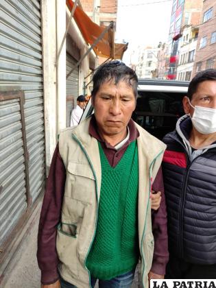 El presunto feminicida fue aprehendido ayer en La Paz /Cortesía