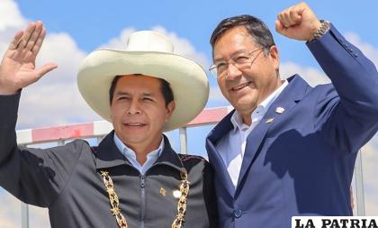 Presidente Luis Arce de Bolivia lamentó que Pedro Castillo no haya podido viajar a Colombia /RR.SS.