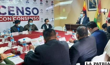 Ayer se desarrolló la mesa técnica de trabajo sobre el Censo en Oruro /GAMO