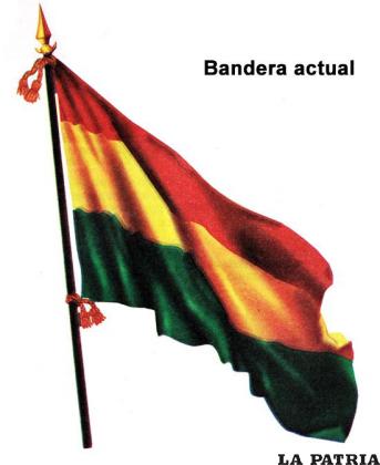 Tercera Bandera de Bolivia, creada el 5 de Noviembre de 1851