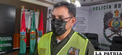 El director Departamental de Tránsito, coronel Ricardo Zapata / LA PATRIA 
