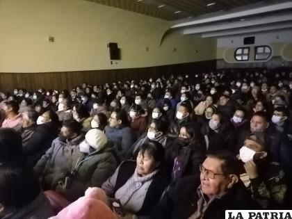 Auditorio del Paraninfo Universitario donde se desarrolló la obra /LA PATRIA