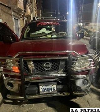 El carro del chofer protagonista en el accidente 
/Tránsito