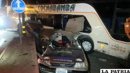 El accidente se registró en la avenida 24 de Junio /LA PATRIA

