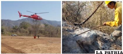 Imágenes del incendio /Ministerio de Defensa