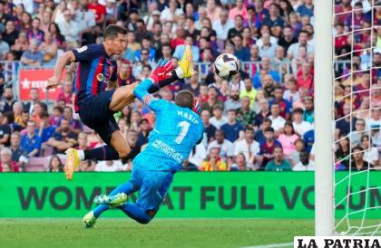 Lewandowski se afianza en el Barcelona y no deja de marcar /as.com

