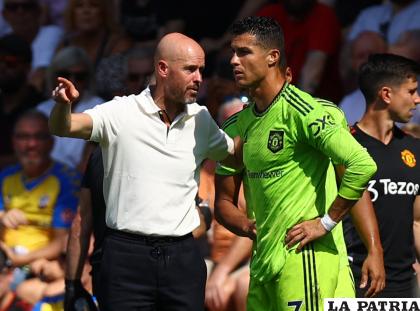 Cristiano Ronaldo partió en la banca en el triunfo del Manchester United de visita ante el Southampton (0-1) /infobae.com
