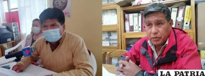 Presidente de la Fedjuve René Vicente y presidente del Control Social, Dulfredo Zuna /LA PATRIA