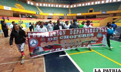 Durante el acto de inauguración del torneo organizado por la Federación de Chóferes ??San Cristóbal? /LA PATRIA