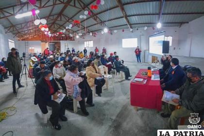 Cumbres distritales para la elaboración del POA 2023 /GAMO