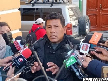 Dirigente de la CSUTCB Humberto Claros /LA PATRIA