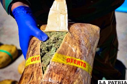 La sustancia dio positivo para marihuana /Emilio Castillo/LA PATRIA
