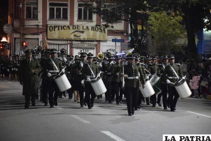 Las fuerzas policiales también destacaron con su participación 