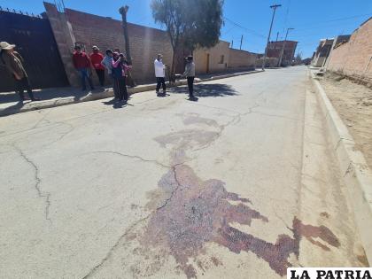 El lugar donde ocurrió el fatal ataque /LA PATRIA